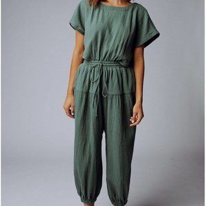 &merci Open Back Boho Jumpsuit